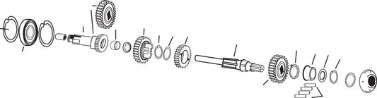 EASTERN MOTORCYCLE PARTS Retainer Ring 3rd Gear 56-90 bild 2 PMMEDIA:05d552f25389c8b4