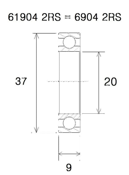 BLACK BEARING Max Lager 20x37x9mm bild 1 PMMEDIA:b2848da29703cd0f
