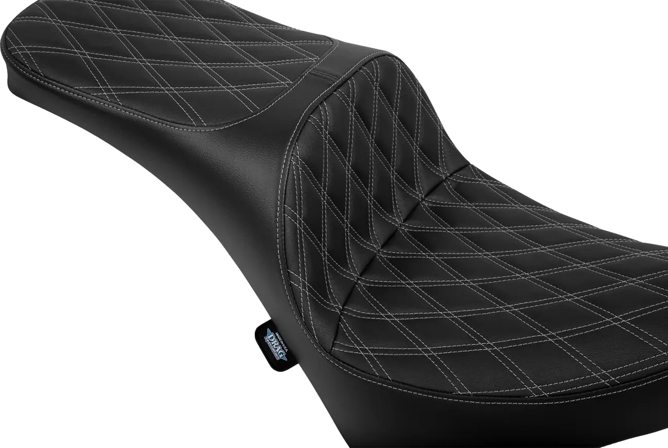 DRAG SPECIALTIES SEATS Freedom Touring Sadel 2-Up Double Diamond Silver bild 2 PMMEDIA:63c738b8a35c9b67