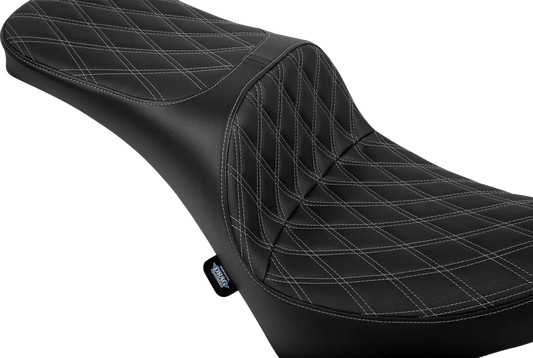 DRAG SPECIALTIES SEATS Freedom Touring Sadel 2-Up Double Diamond Silver bild 2 PMMEDIA:63c738b8a35c9b67