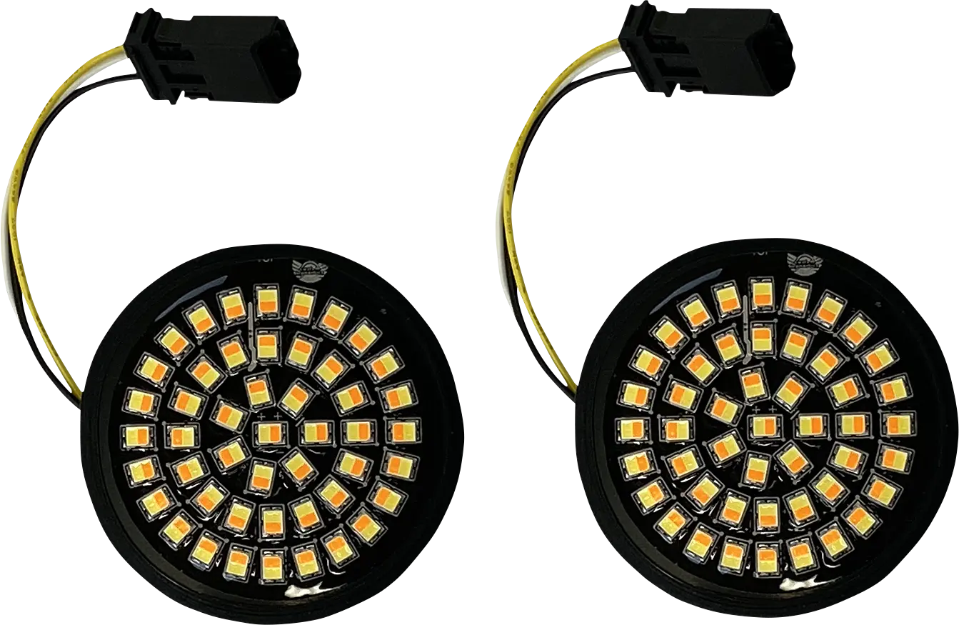 CUSTOM DYNAMICS Genesis® 4 LED Blinkersinsatser Amber/Vit för CVO™ bild 1 PMMEDIA:75ee227922804c16