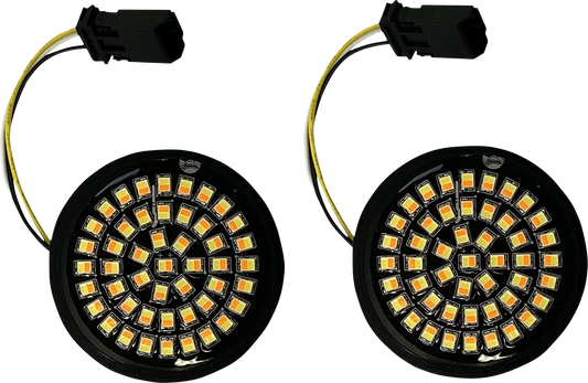 CUSTOM DYNAMICS Genesis® 4 LED Blinkersinsatser Amber/Vit för CVO™ bild 1 PMMEDIA:75ee227922804c16