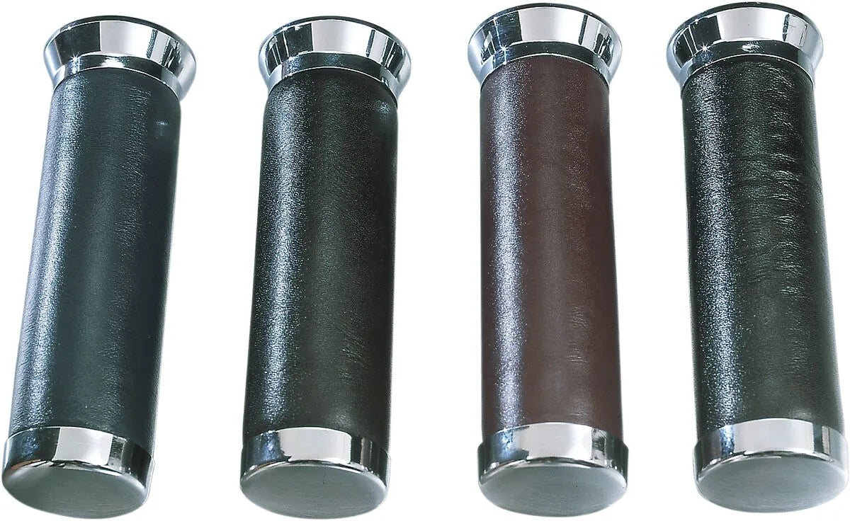 PARTS UNLIMITED Läderklädda handtag 82-99GL svart bild 2 PMMEDIA:0de14748add04dc2
