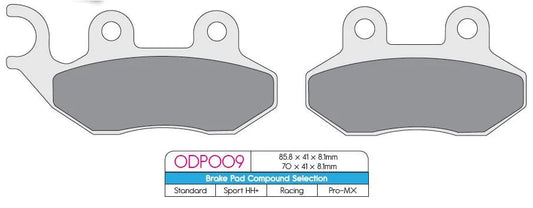 DP BRAKES ODP Organiska Bromsbelägg bild 1 PMMEDIA:c64782d7ac65a823