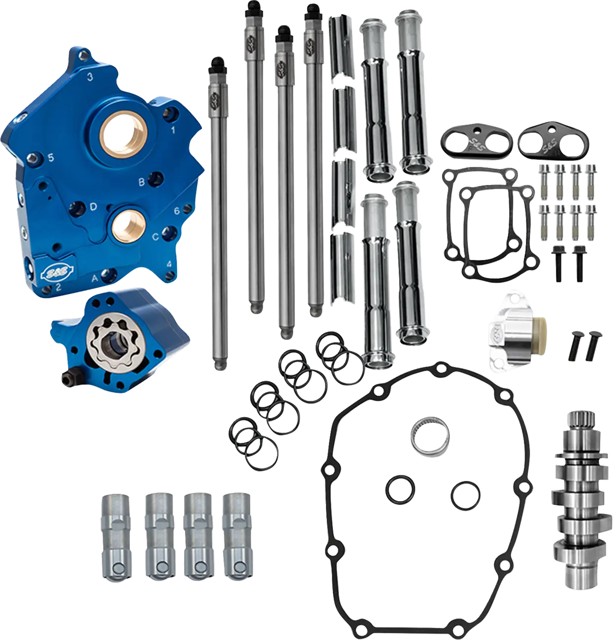 S&S CYCLE Cam Chest Kit med 496 Kamaxel bild 1 PMMEDIA:d00094e6f4140c84