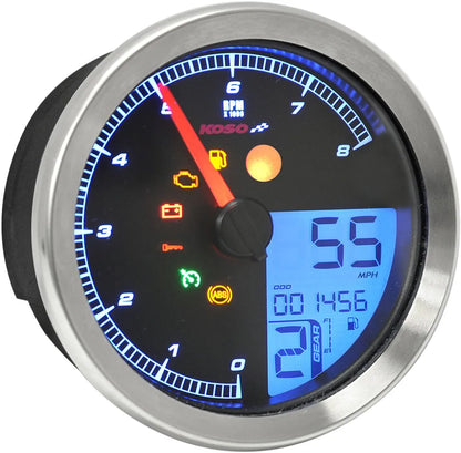 KOSO NORTH AMERICA HD-04 Multifunktion Hastighetsmätare/Tachometer bild 1 PMMEDIA:836b66fb004324e1