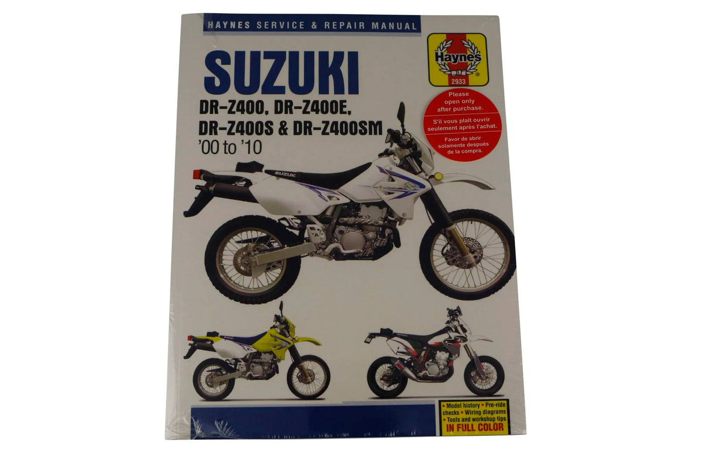 HAYNES Servicehandbok Suzuki DR-Z400 00-10 bild 2 PMMEDIA:215766aacdaafeef