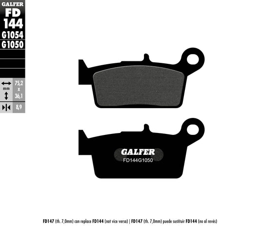 GALFER Bromsbelägg Semi Metal Scooter bild 1 PMMEDIA:32b132bec45f3b0a