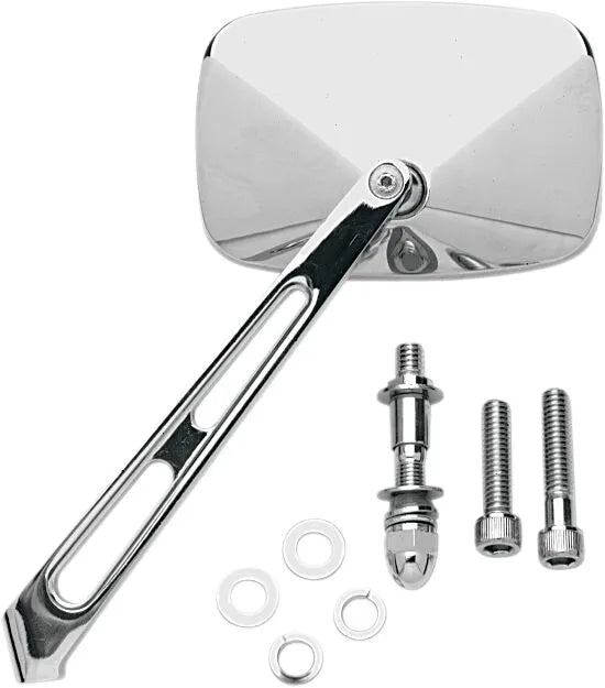 DRAG SPECIALTIES Fyrkantig Spegel med Air Stjälk bild 1 PMMEDIA:58401e171f1f359e