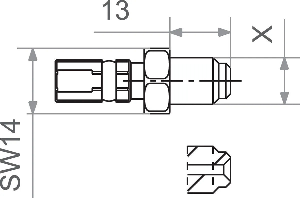 TRW Varioflex Fitting M10x1.0 Male GD bild 1 PMMEDIA:19b6a9dd877d720c