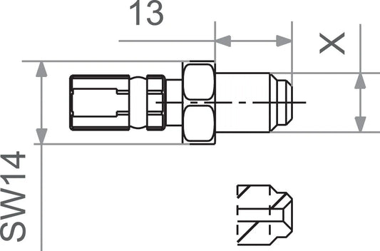 TRW Varioflex Fitting M10x1.0 Male GD bild 1 PMMEDIA:19b6a9dd877d720c