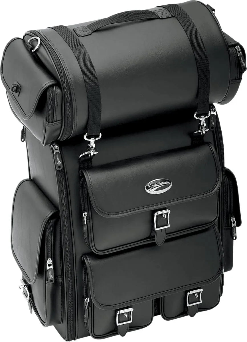 SADDLEMEN EX2200 Sissy Bar Bag med Roll Bag bild 1 PMMEDIA:fc944b61448de073