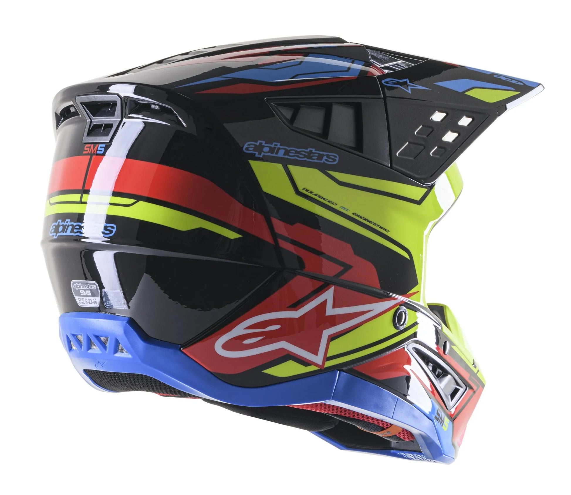 Alpinestars(Mx) Supertech M5 Action 2 Offroadhjälm integral vuxen bild 5 PMMEDIA:e6aa427d6dba0c8f