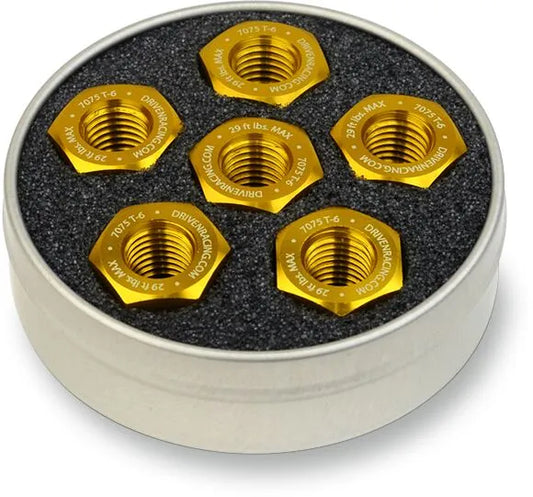 DRIVEN RACING Lätta CNC-frästa Sprocket Mutter 10x1.0 Guld bild 1 PMMEDIA:b85335dbea31597d
