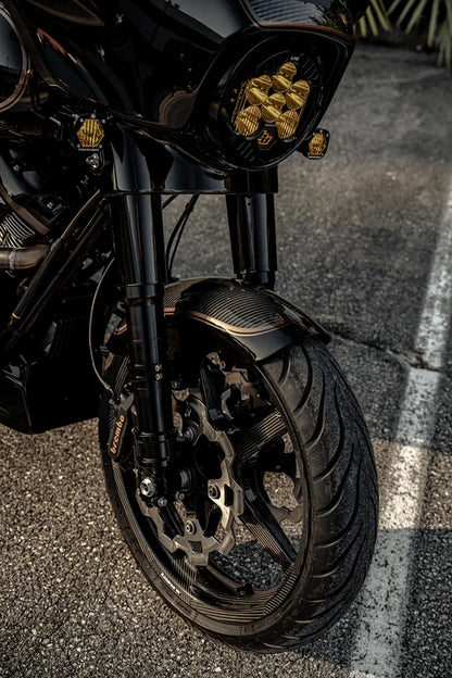 Slyfox Carbon Front Mid Length Fender Harley bild 4 PMMEDIA:1b65482e7c512335