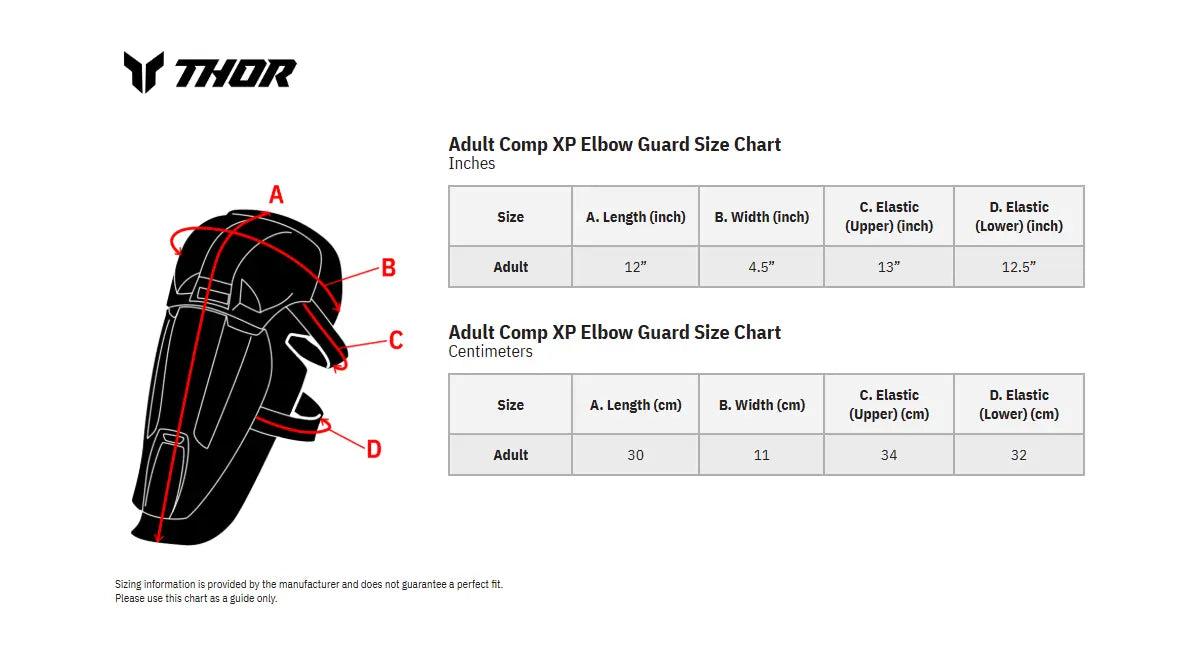 Thor Comp XP Elbow Guards Armskydd bild 3 PMMEDIA:4ee7293908dfcf42