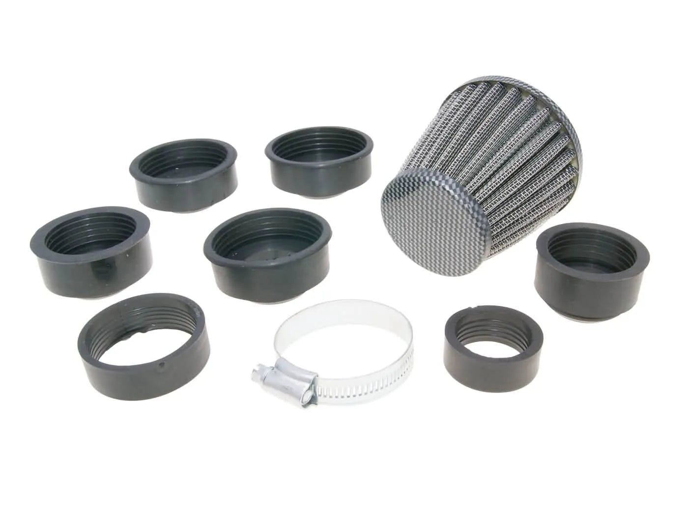 101 OCTANE Power Luftfilter 32-45mm Carbon-look bild 1 PMMEDIA:a5db6d29517af9be