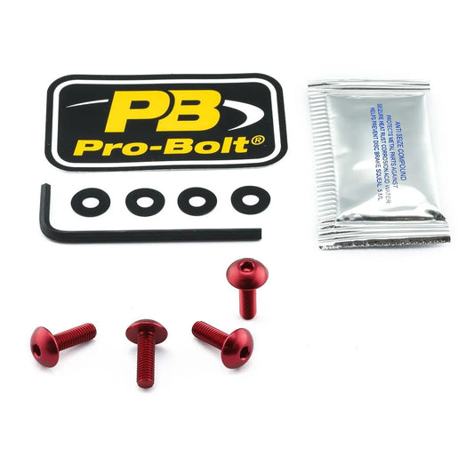 PRO BOLT Aluminium Skruvkit för Vindruta Röd bild 1 PMMEDIA:d3afb4ecc99e91cc