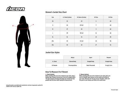 ICON Women's Overlord™ Motorcykeljacka i Skinn XS bild 3 PMMEDIA:e25f0eb5015a096c