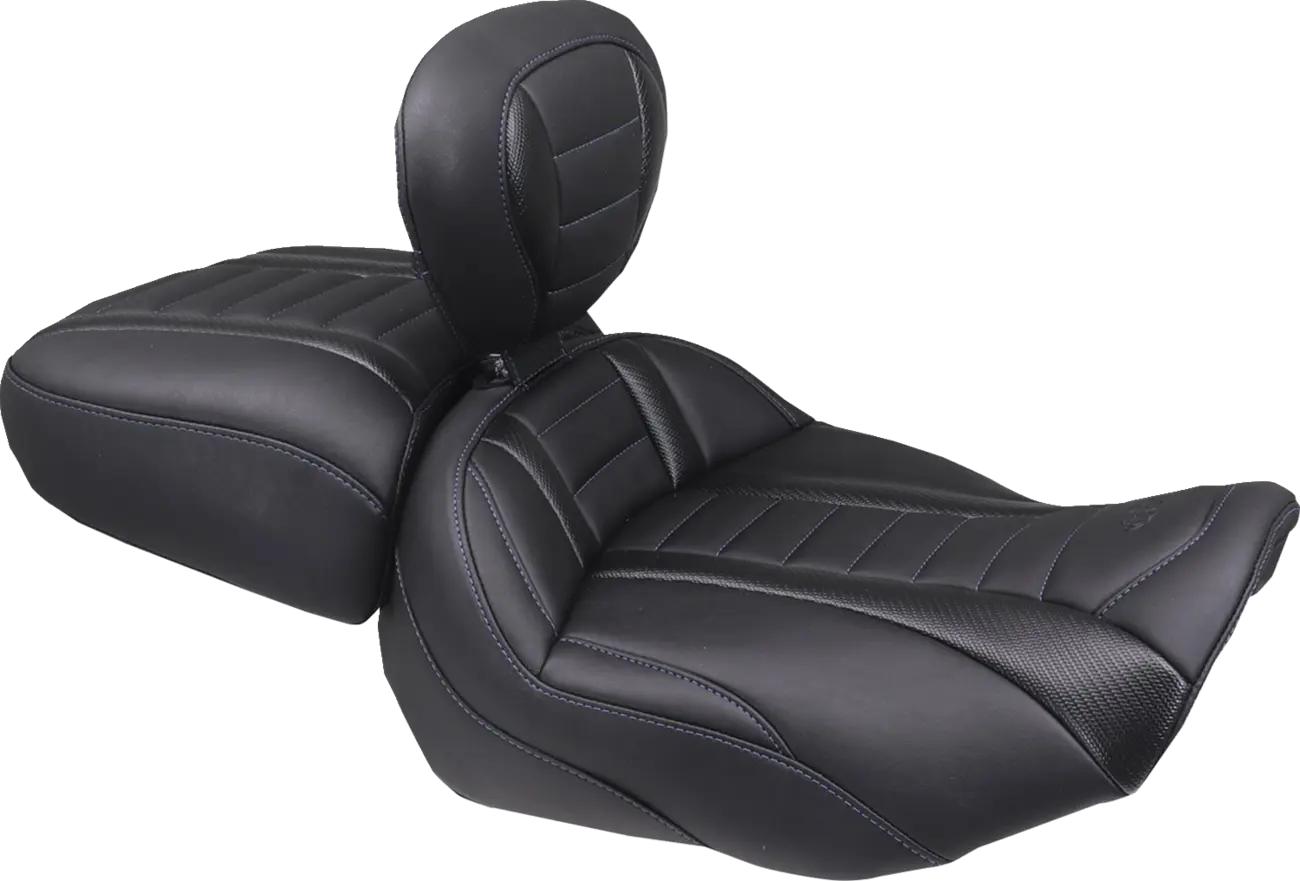 Mustang Deluxe Touring Solo Seat Sadlar Harley Touring bild 3 PMMEDIA:37cdeaec0430af88