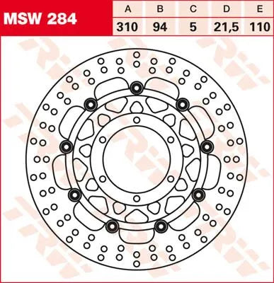 Trw Round Floating Brake Rotor Bromsskivor offroad bild 2 PMMEDIA:f1e35c18b5351d6c