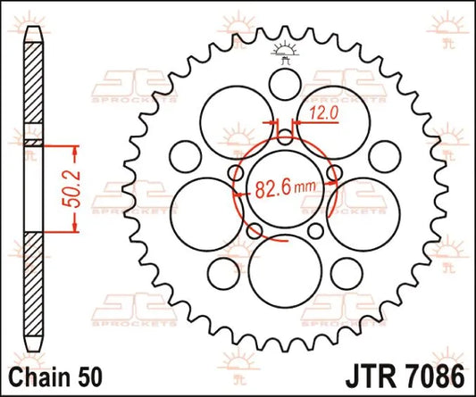 JT SPROCKETS Bakdrev Stål 48T 530 Zink bild 2 PMMEDIA:96f3d505f10a6748