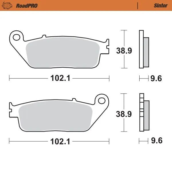 MOTO-MASTER RoadPRO Sinter Fram Bromsbelägg bild 1 PMMEDIA:47b2864f49ad63c9
