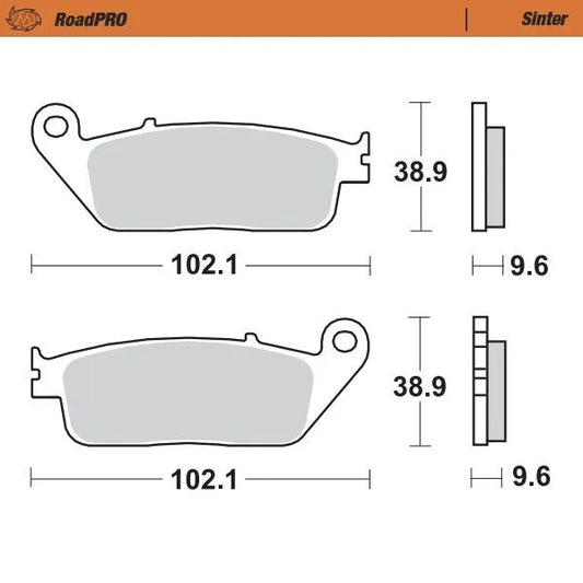 MOTO-MASTER RoadPRO Sinter Fram Bromsbelägg bild 1 PMMEDIA:47b2864f49ad63c9