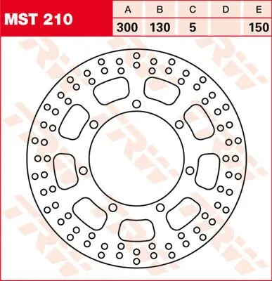 TRW MST210 Frambromsskiva 300 mm bild 1 PMMEDIA:056a81661499701a