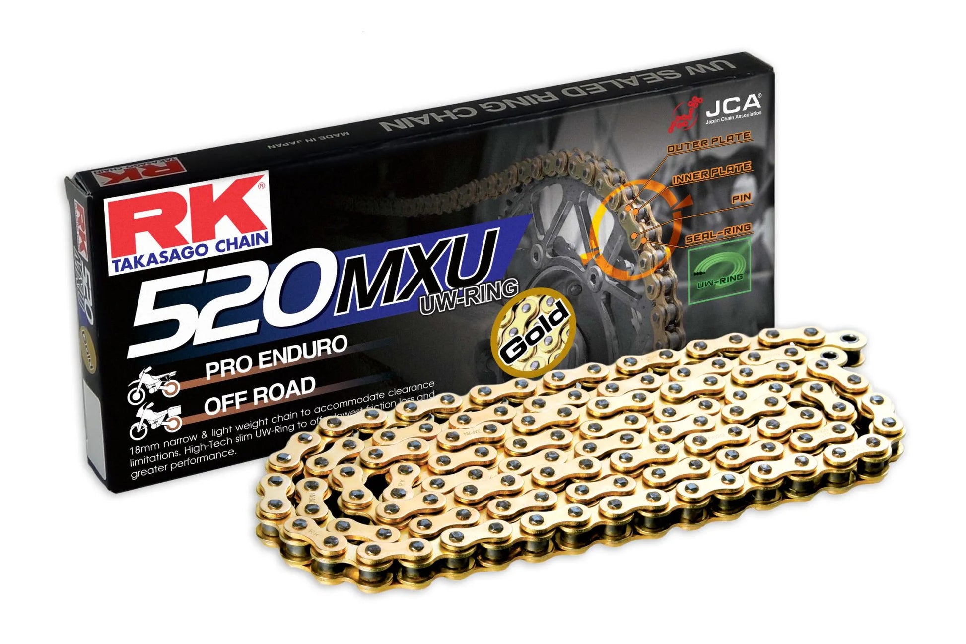 RK 520 MXU Drivkedja 112 länkar Gold bild 1 PMMEDIA:aa6f4839b9ad2c97
