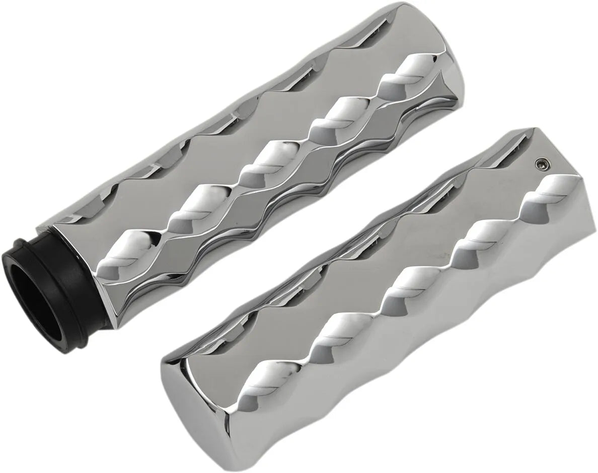 LA CHOPPERS Billet Hex Grips i aluminium bild 2 PMMEDIA:dae7c7ea37f86828