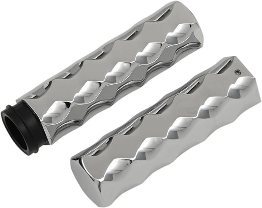 LA CHOPPERS Billet Hex Grips i aluminium bild 2 PMMEDIA:dae7c7ea37f86828
