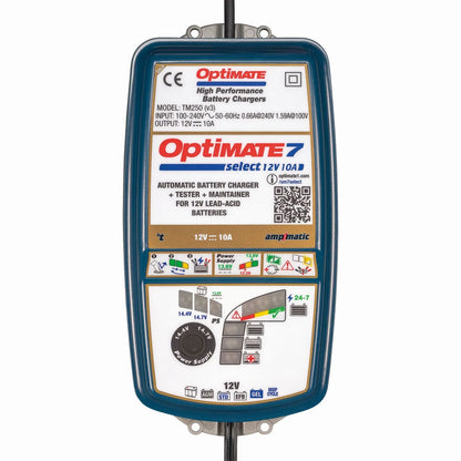 TECMATE OptiMate 7 Select Batteriladdare 12V 10A bild 1 PMMEDIA:501b425fd51a9c4e