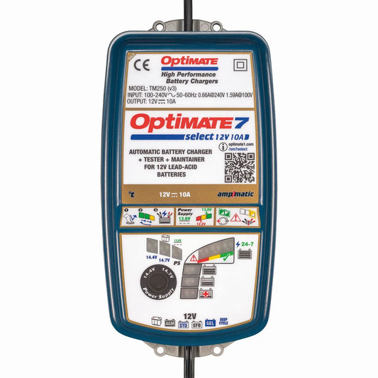 TECMATE OptiMate 7 Select Batteriladdare 12V 10A bild 1 PMMEDIA:501b425fd51a9c4e