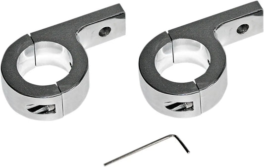 CUSTOM DYNAMICS Fästen 1,25" klämma krom, par bild 1 PMMEDIA:552db8ca9c40e9a9