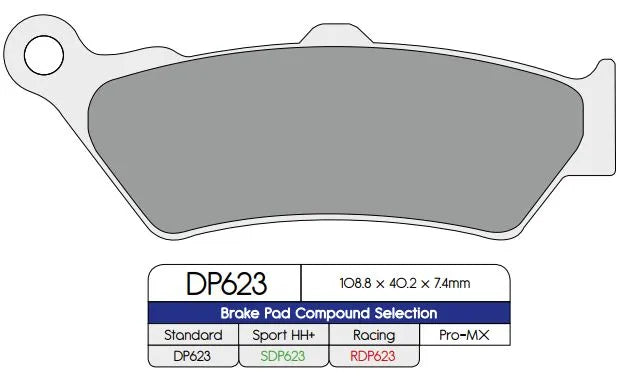 DP BRAKES SDP HH+ Supersport Bromsbelägg Fram bild 1 PMMEDIA:34f249d2d3880197