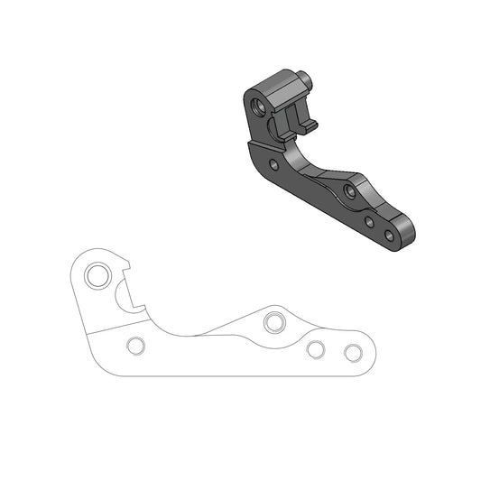 MOTO-MASTER Bromsstiftsadapter i CNC-bearbetad aluminium bild 1 PMMEDIA:2647674d11bd768a