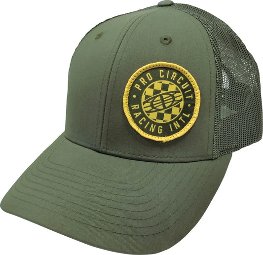 PRO CIRCUIT Checked Global Snapback Keps Oliv bild 1 PMMEDIA:a2f686347f3dc001