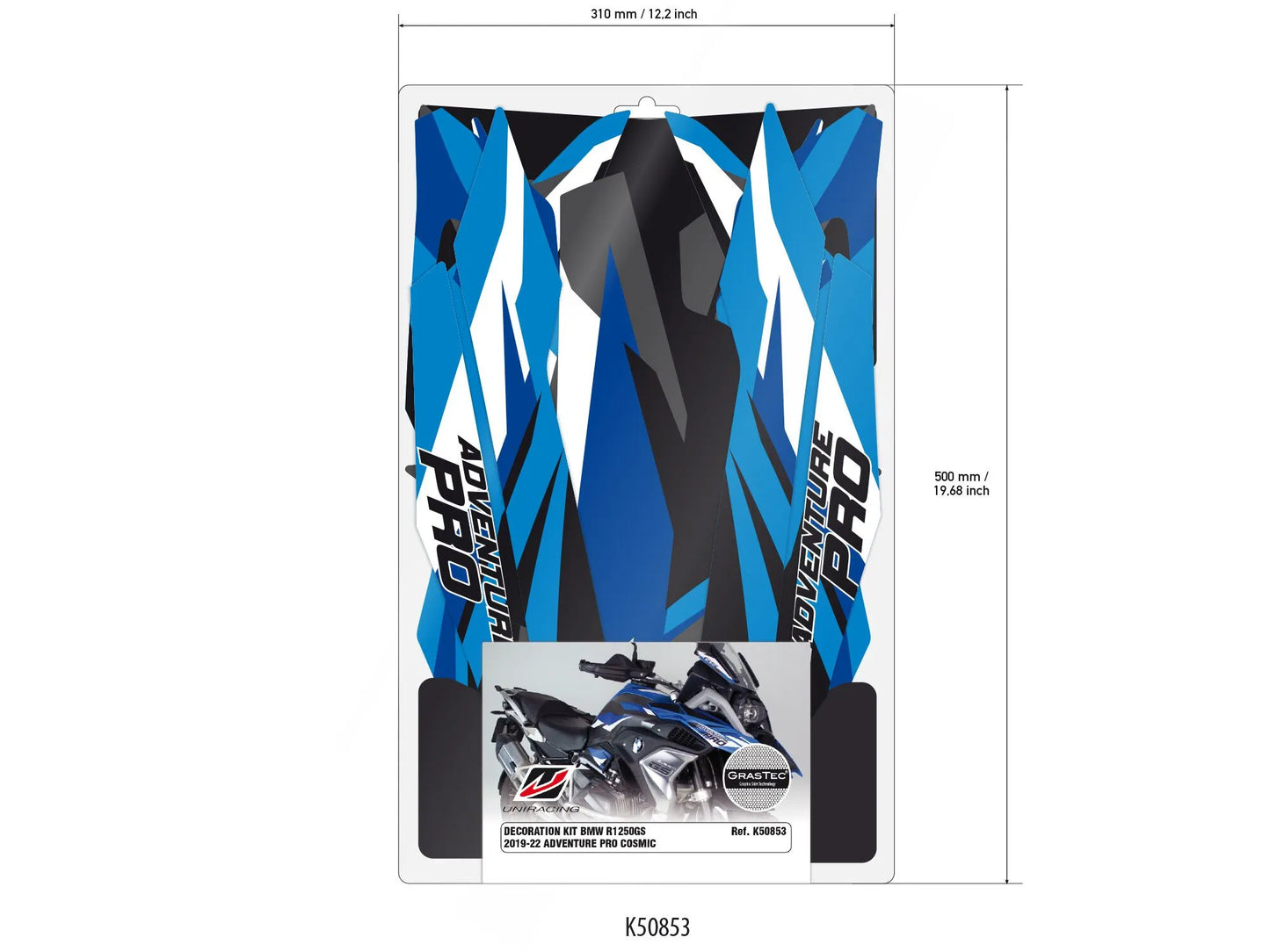UNIRACING Dekal Kit R1250GS ADV Blue bild 4 PMMEDIA:cf5ff526b83f1b75