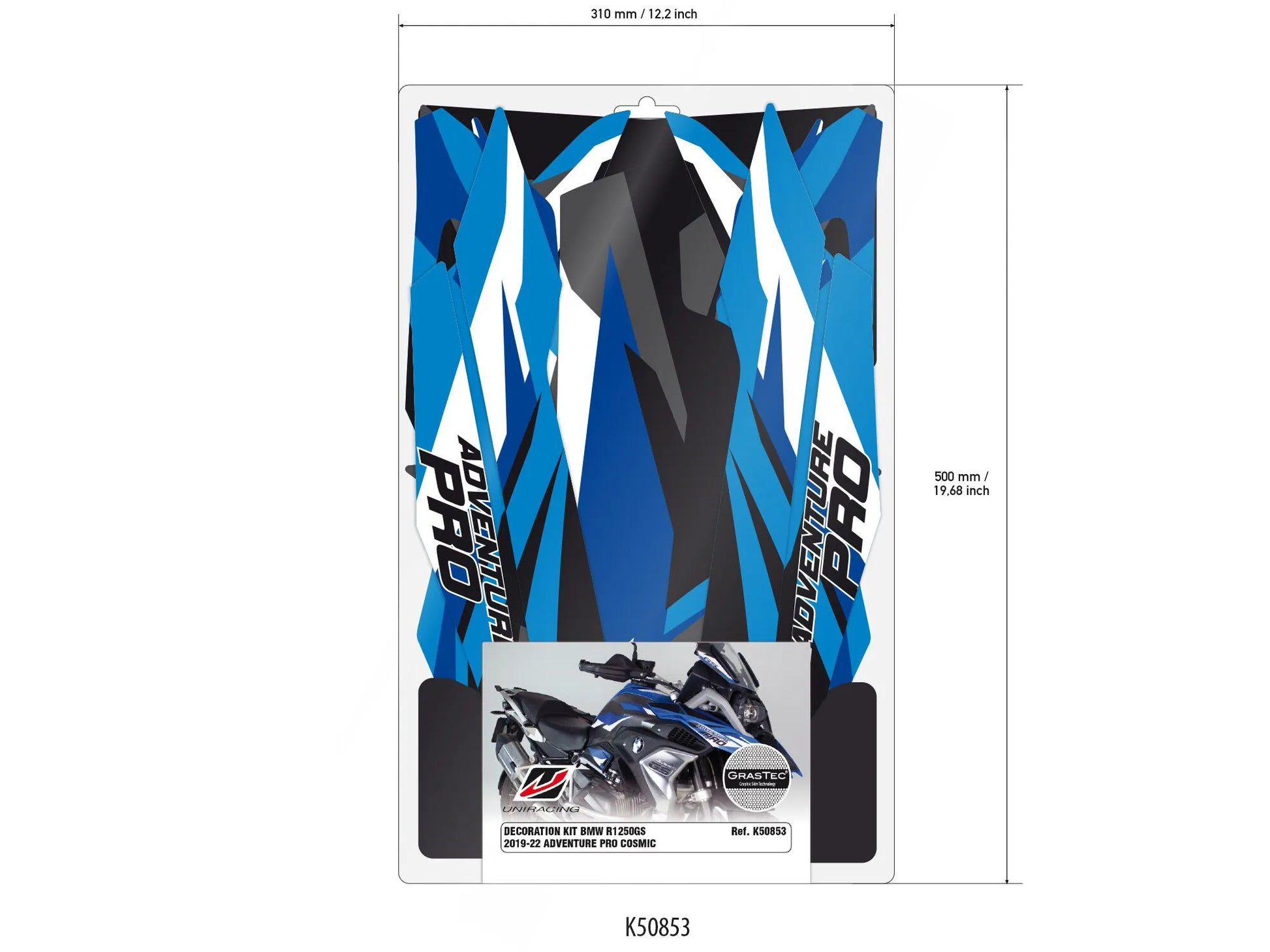 UNIRACING Dekal Kit R1250GS ADV Blue bild 4 PMMEDIA:cf5ff526b83f1b75