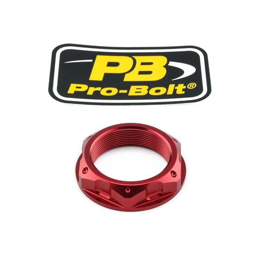 PRO BOLT Aluminium Top Yoke Muttrar M33x1.00 Röd bild 1 PMMEDIA:a40dbdf883bbf4b9