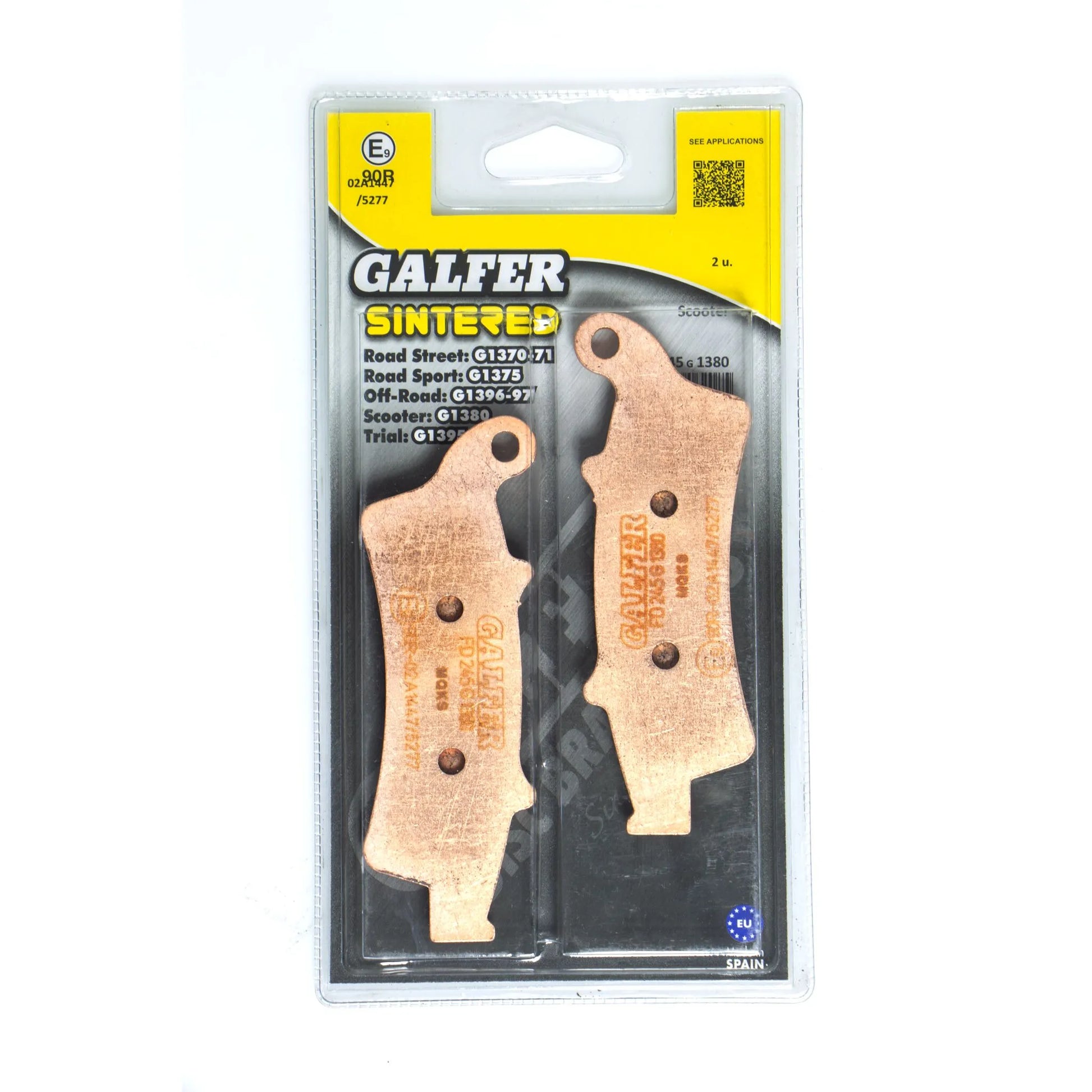 GALFER HH Sinterade Bromsbelägg för Scooter bild 1 PMMEDIA:fa52bad56b79bd97