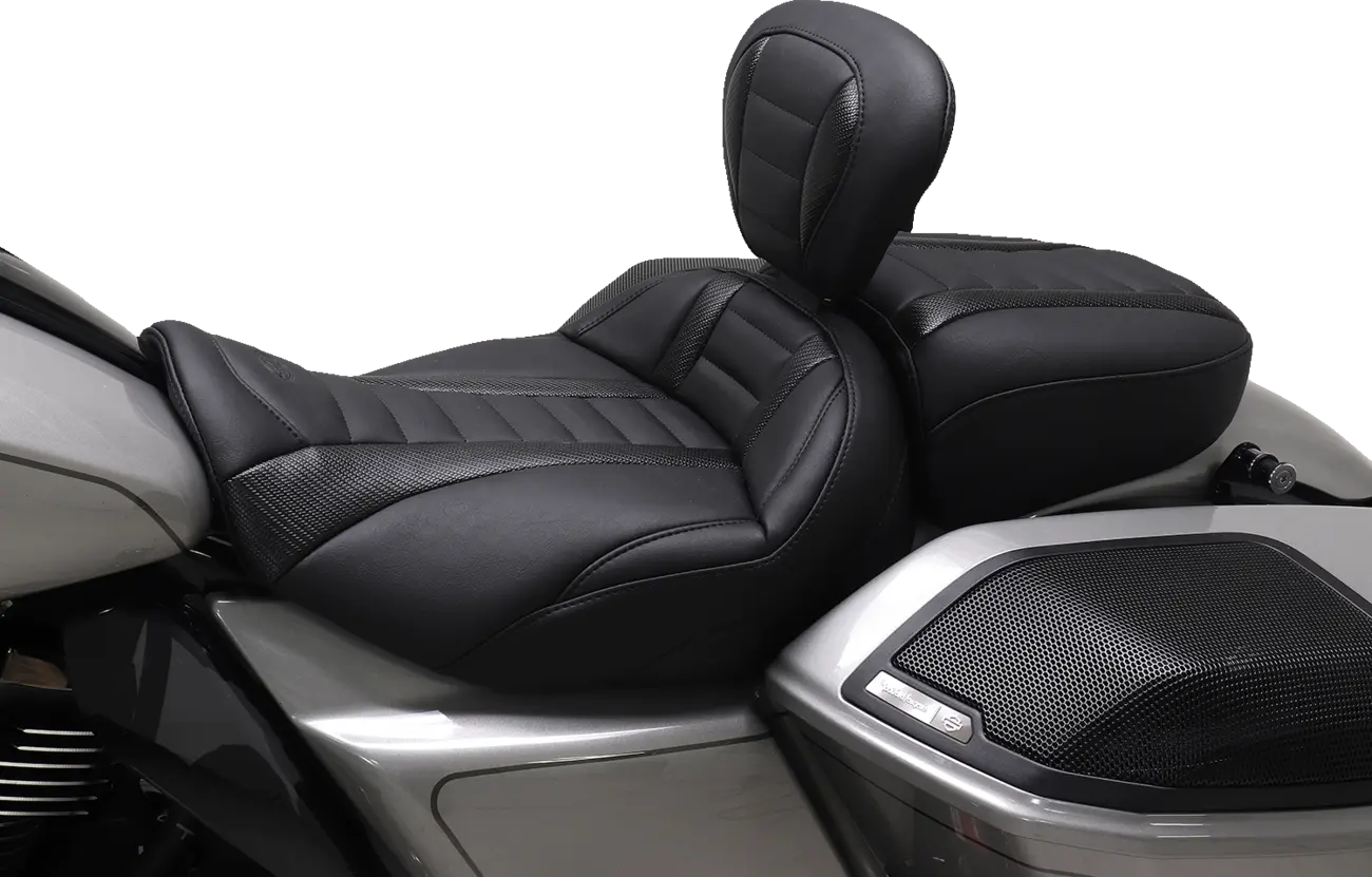 Mustang Deluxe Touring Solo Seat Sadlar Harley Touring bild 14 PMMEDIA:bd514fe67693a76e