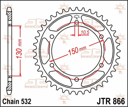 JT SPROCKETS Bakdrev Stål 43T bild 2 PMMEDIA:0a8aa9ca8f89e21c