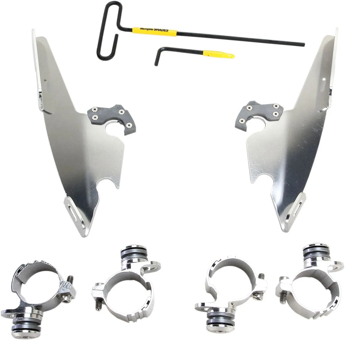Memphis Shades Hd Fats/Slim Windshield Trigger-Lock Complete Mount Kit Fästdelar & kit för vindrutor bild 15 PMMEDIA:a27857668c00b4e4