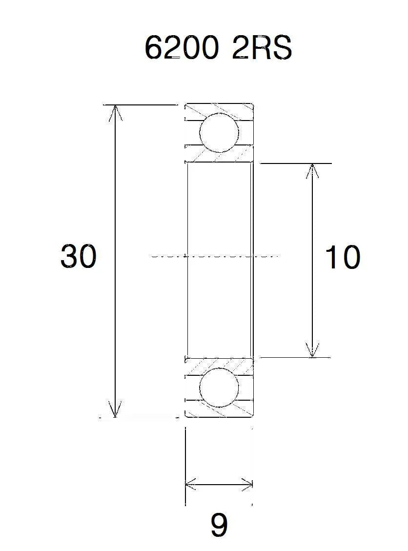 BLACK BEARING B3 kullager 10x30x9 mm bild 1 PMMEDIA:27ecdf28586eb80e