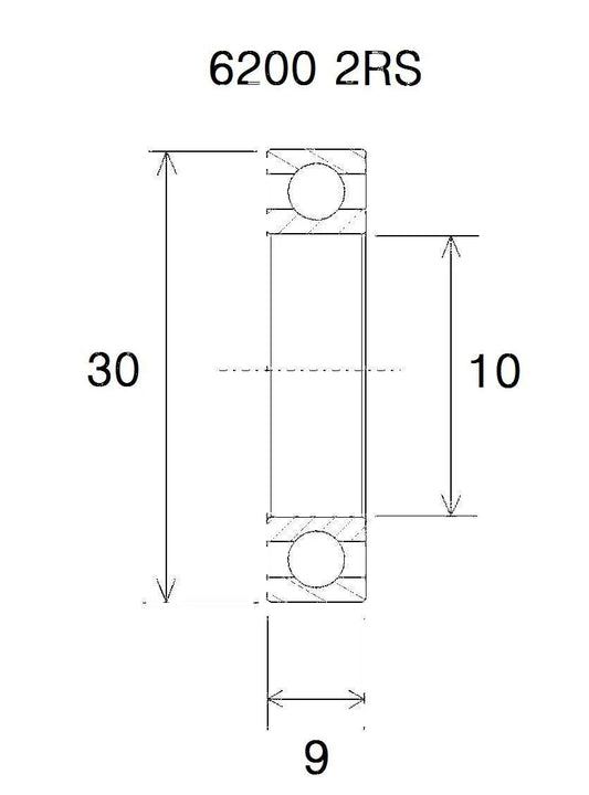 BLACK BEARING B3 kullager 10x30x9 mm bild 1 PMMEDIA:27ecdf28586eb80e