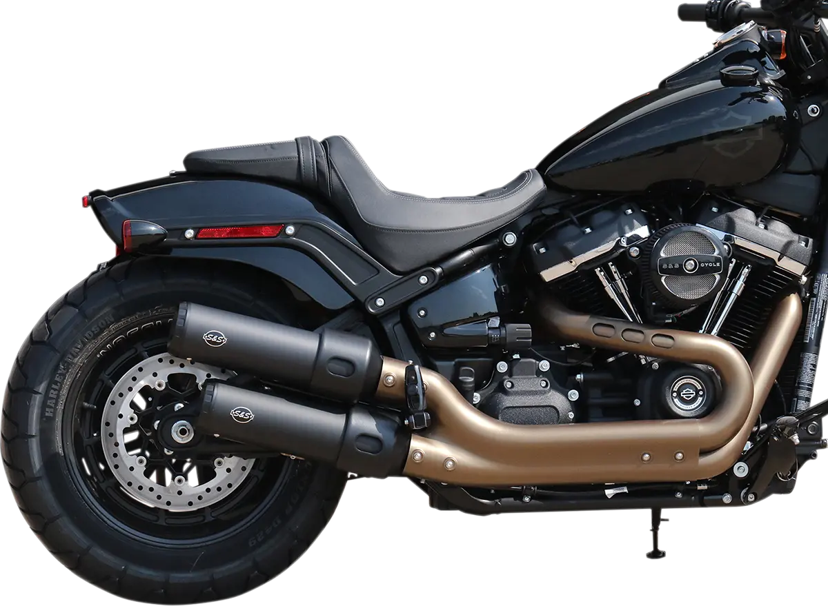 S&S CYCLE Grand National Slip-On Ljuddämpare M8 Fat Bob Svart bild 1 PMMEDIA:b0466a47a08fcc9a
