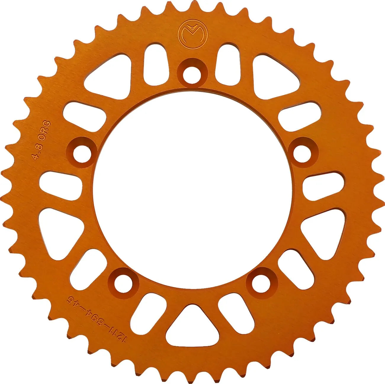MOOSE OFFROAD HARD-PARTS Bakre Aluminiumkedjehjul 46T Orange bild 1 PMMEDIA:54e95c33406f40ef