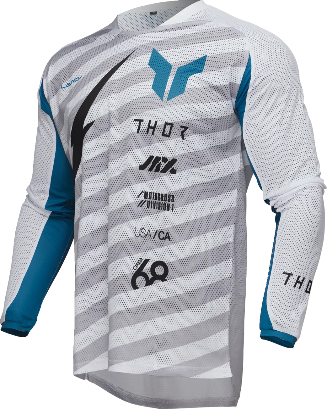 THOR Launchmode Air Raid Jersey Vit/Grå Medium bild 1 PMMEDIA:3ee070be7379aafa